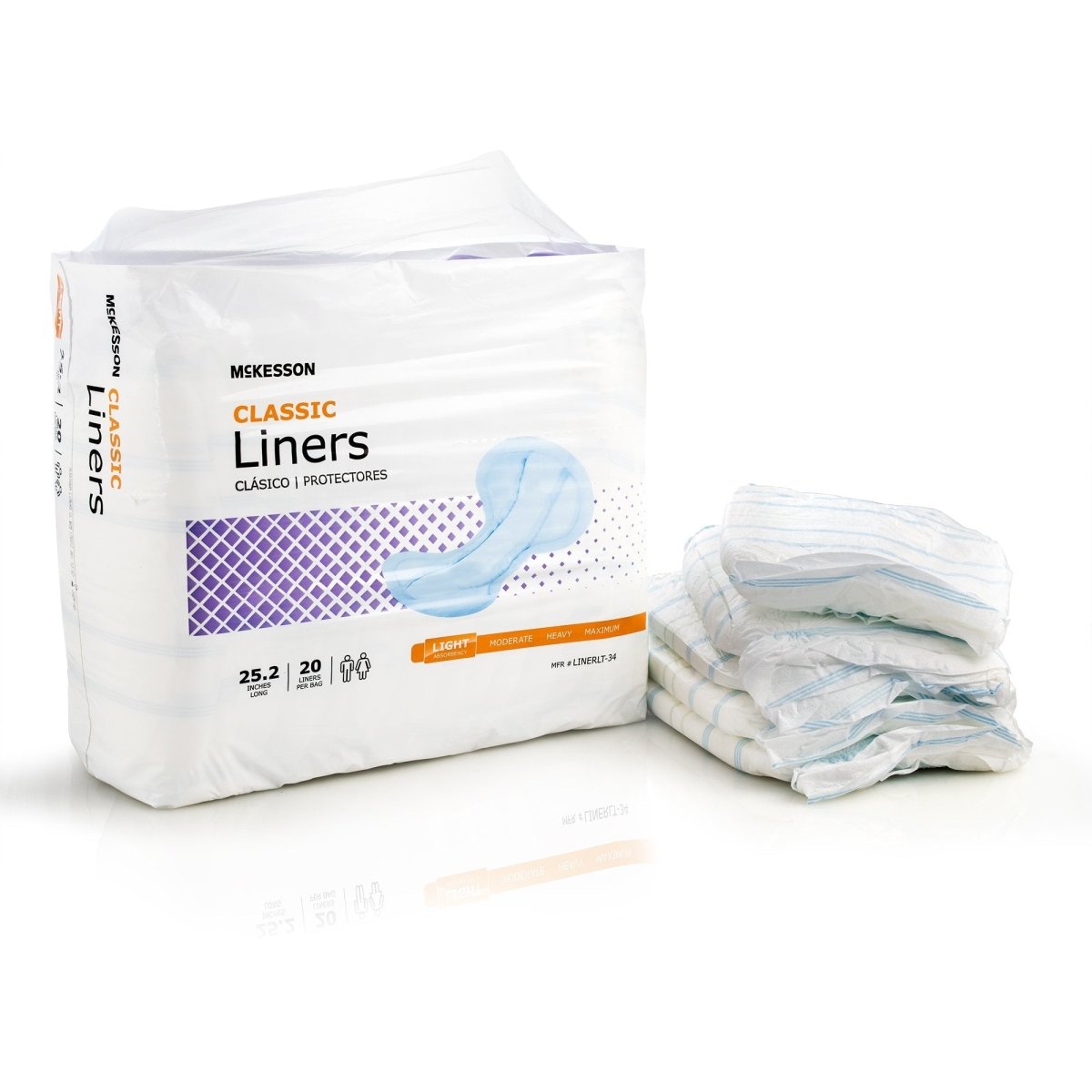 McKesson Classic Incontinence Liner - 1187896_BG - 1 McKesson Classic Incontinence Liner - 1187896_BG - 1