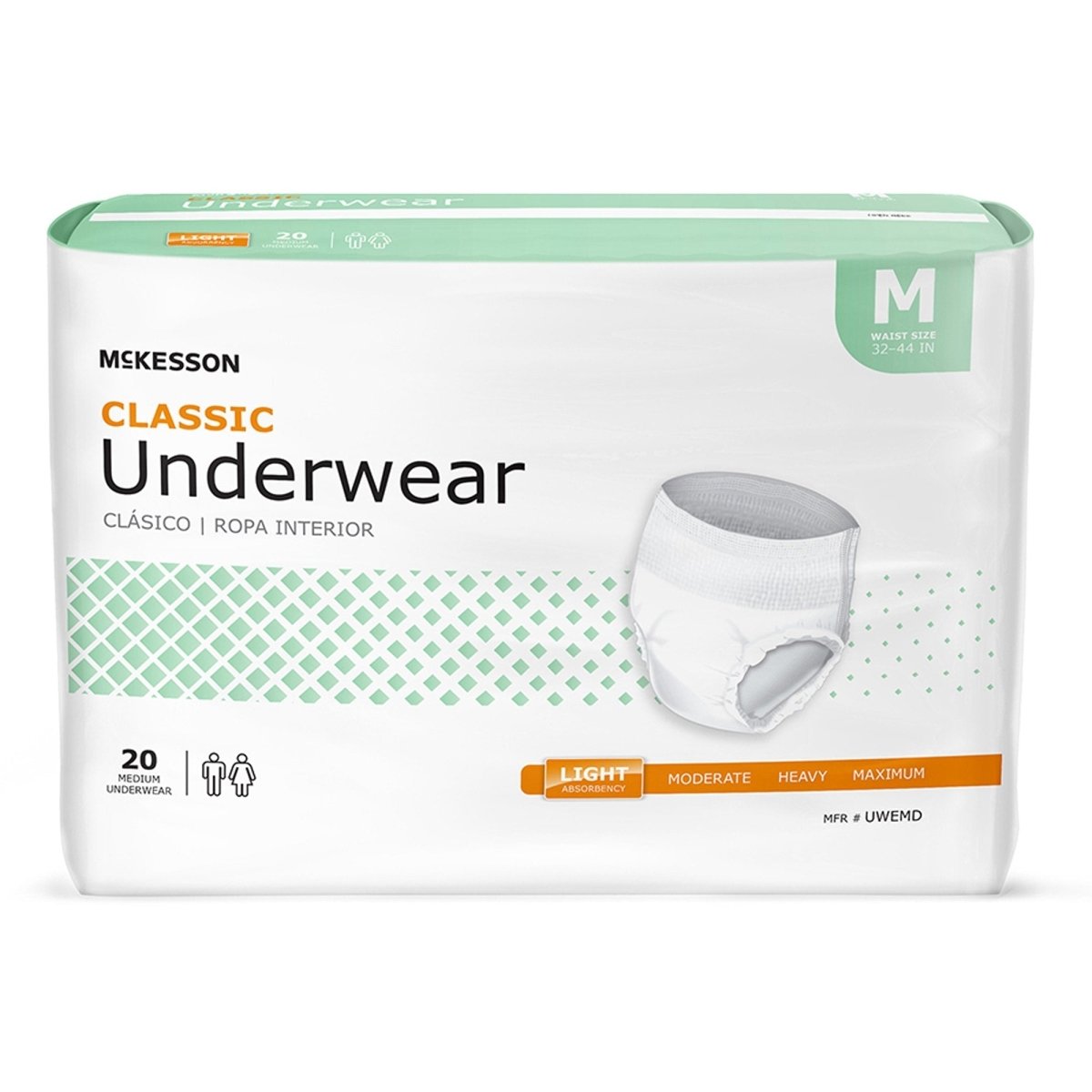 McKesson Classic Light Absorbent Underwear - 884177_BG - 2 McKesson Classic Light Absorbent Underwear - 884177_BG - 2