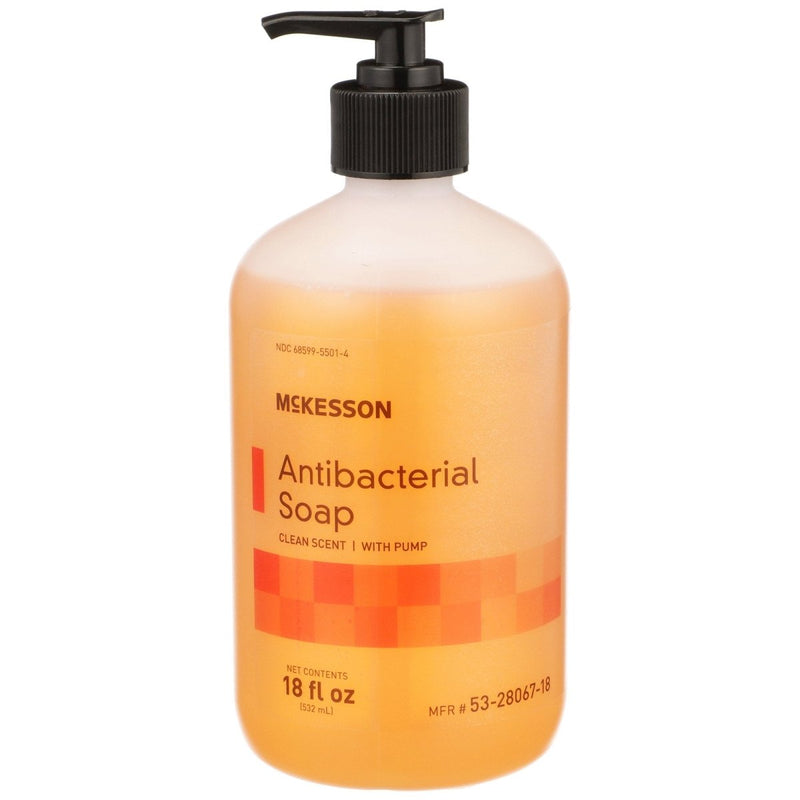 McKesson Clean Scent Antibacterial Soap, 18 oz. Bottle - 1067683_EA - 1 McKesson Clean Scent Antibacterial Soap, 18 oz. Bottle - 1067683_EA - 1