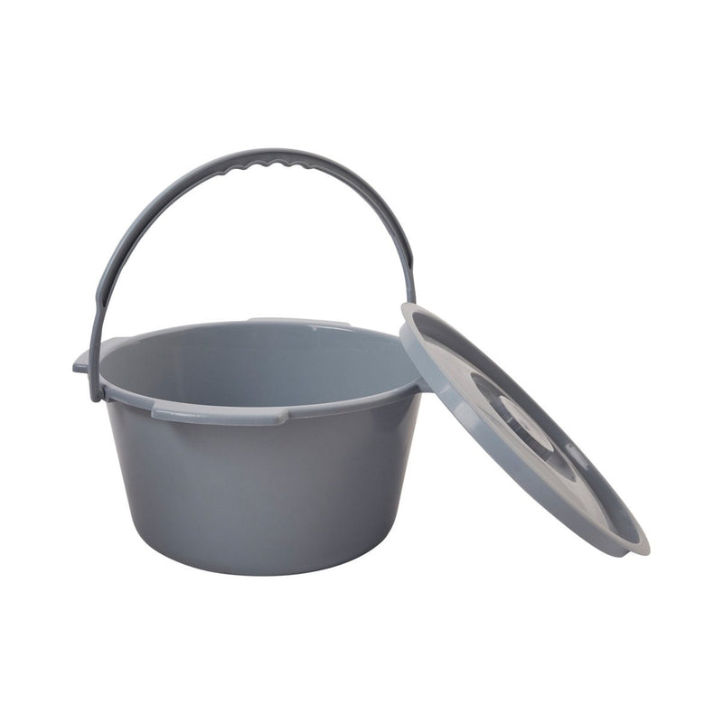 McKesson Commode Bucket With Metal Handle And Cover, 7-1/2 Quart, Gray - 1103373_EA - 9 McKesson Commode Bucket With Metal Handle And Cover, 7-1/2 Quart, Gray - 1103373_EA - 9