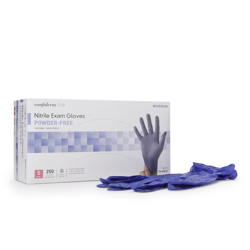 Mckesson Confiderm 3.0 Nitrile Exam Gloves - 957801_BX - 6 Mckesson Confiderm 3.0 Nitrile Exam Gloves - 957801_BX - 6