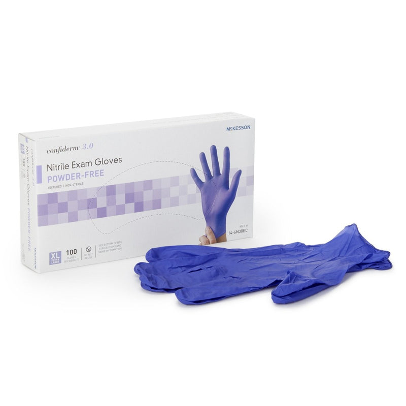 Mckesson Confiderm 3.0 Nitrile Exam Gloves - 1107943_BX - 1 Mckesson Confiderm 3.0 Nitrile Exam Gloves - 1107943_BX - 1