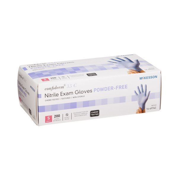 McKesson Confiderm 3.5C Nitrile Exam Glove, Blue - 765874_BX - 11 McKesson Confiderm 3.5C Nitrile Exam Glove, Blue - 765874_BX - 11