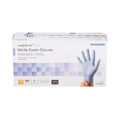 McKesson Confiderm 3.5C Nitrile Exam Glove, Blue - 765873_BX - 3 McKesson Confiderm 3.5C Nitrile Exam Glove, Blue - 765873_BX - 3