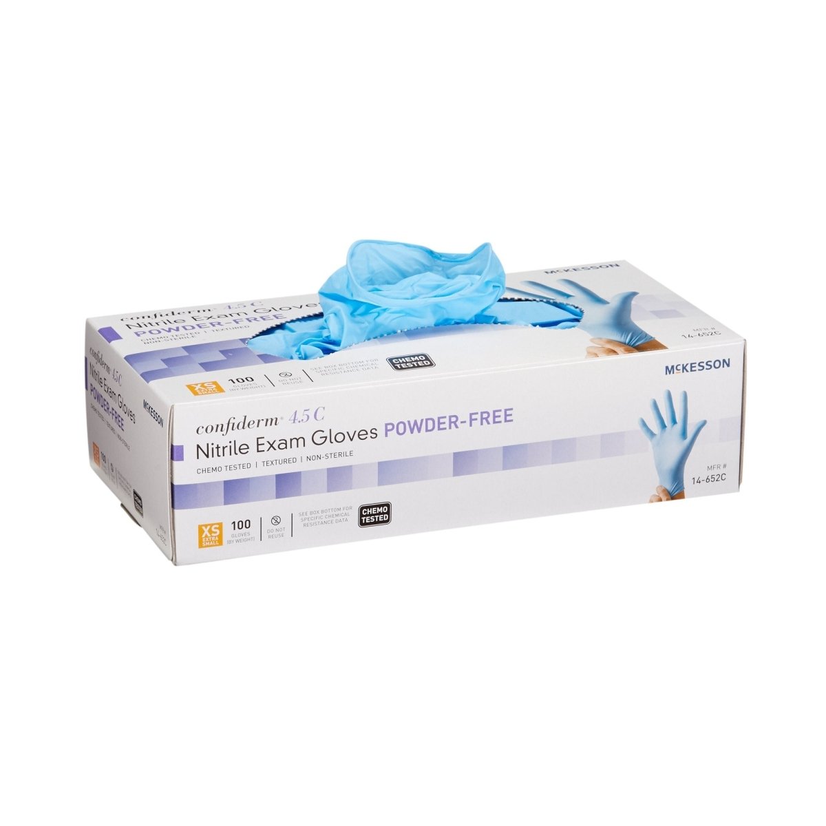 McKesson Confiderm 4.5C Nitrile Exam Glove, Blue - 921601_BX - 1 McKesson Confiderm 4.5C Nitrile Exam Glove, Blue - 921601_BX - 1