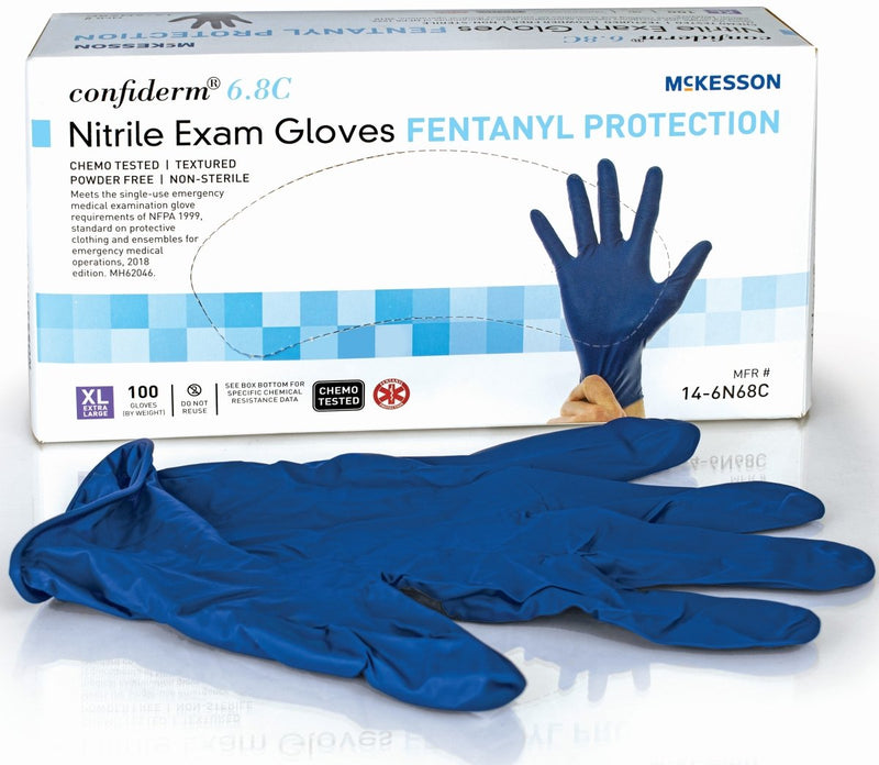 McKesson Confiderm 6.8C Nitrile Exam Glove, Blue - 1163942_BX - 4 McKesson Confiderm 6.8C Nitrile Exam Glove, Blue - 1163942_BX - 4