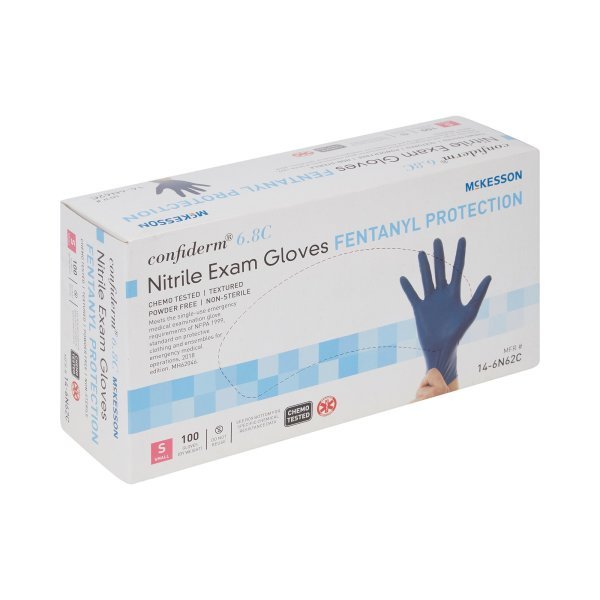McKesson Confiderm 6.8C Nitrile Exam Gloves - 1225750_BX - 8 McKesson Confiderm 6.8C Nitrile Exam Gloves - 1225750_BX - 8