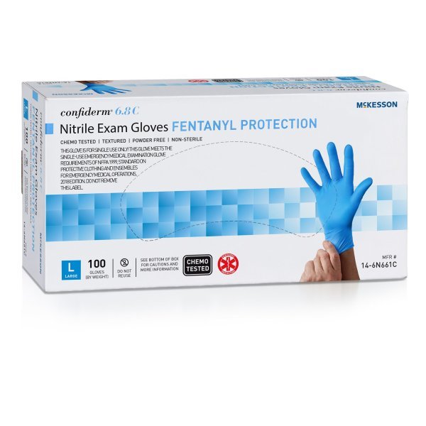 McKesson Confiderm 6.8C Nitrile Exam Gloves - 1163942_BX - 6 McKesson Confiderm 6.8C Nitrile Exam Gloves - 1163942_BX - 6