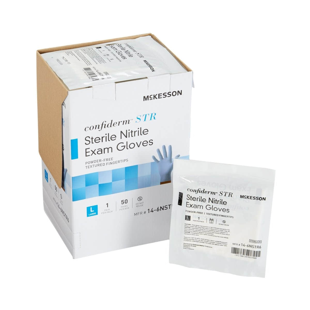 Mckesson Confiderm STR Nitrile Exam Gloves - 1065408_BX - 1 Mckesson Confiderm STR Nitrile Exam Gloves - 1065407_BX - 2