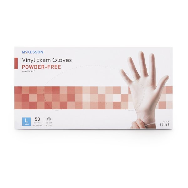 McKesson Confiderm Vinyl Exam Gloves - 871024_BX - 12 McKesson Confiderm Vinyl Exam Gloves - 871024_BX - 12