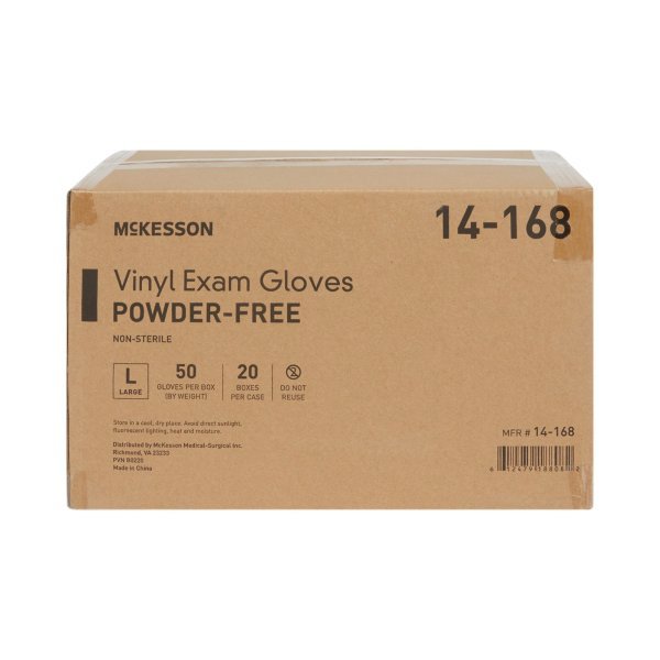 McKesson Confiderm Vinyl Exam Gloves - 871024_CS - 13 McKesson Confiderm Vinyl Exam Gloves - 871024_CS - 13