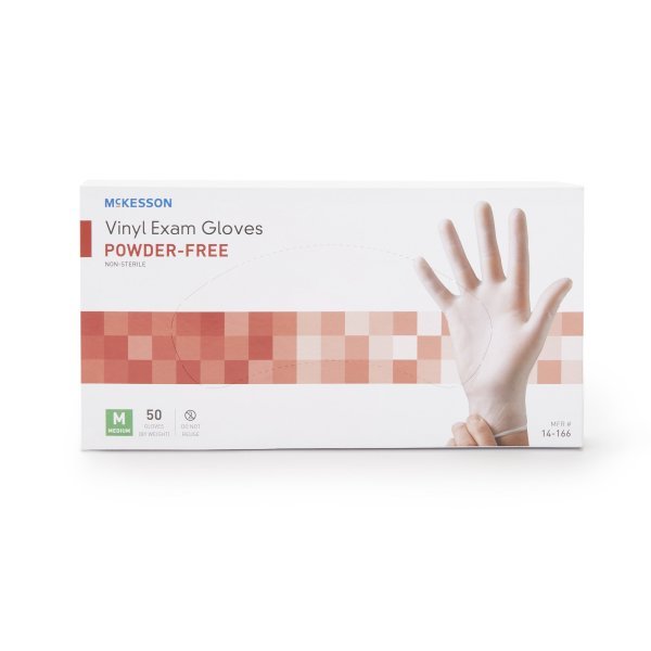McKesson Confiderm Vinyl Exam Gloves - 871023_BX - 9 McKesson Confiderm Vinyl Exam Gloves - 871023_BX - 9