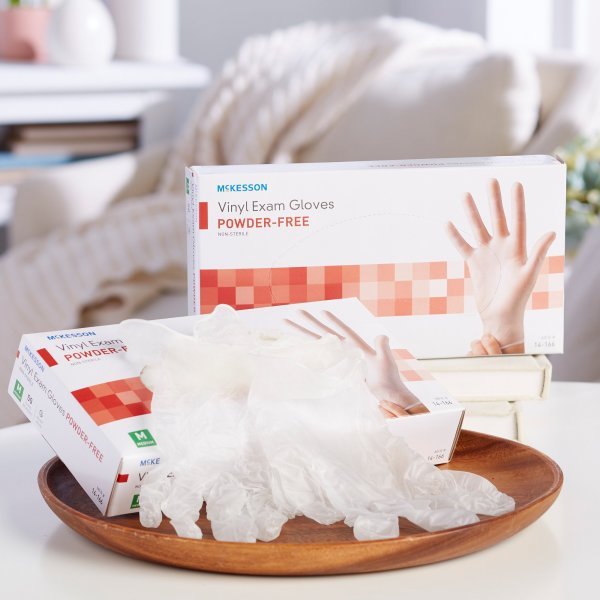 McKesson Confiderm Vinyl Exam Gloves - 871023_CS - 11 McKesson Confiderm Vinyl Exam Gloves - 871023_CS - 11