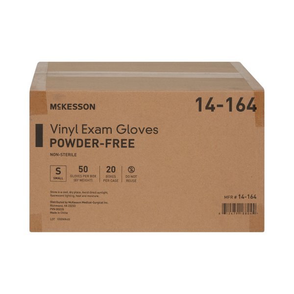 McKesson Confiderm Vinyl Exam Gloves - 871022_CS - 15 McKesson Confiderm Vinyl Exam Gloves - 871022_CS - 15