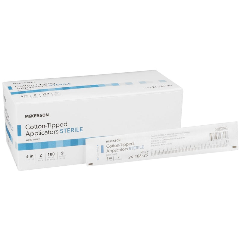 Mckesson Cotton Tip Wood Shaft Swabsticks - 508713_BX - 1 Mckesson Cotton Tip Wood Shaft Swabsticks - 508713_BX - 1