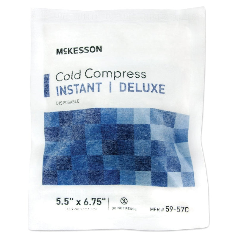 McKesson Deluxe Instant Cold Pack, General Purpose, Soft Cloth, Disposable, 5.5 X 6.75 Inch, Small - 521482_EA - 1 McKesson Deluxe Instant Cold Pack, General Purpose, Soft Cloth, Disposable, 5.5 X 6.75 Inch, Small - 521482_EA - 1