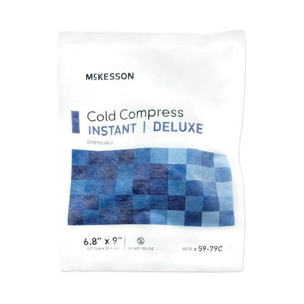 McKesson Deluxe Instant Cold Pack, General Purpose, Soft Cloth, Disposable, 5.5 X 6.75 Inch, Small - 521482_EA - 1 McKesson Deluxe Instant Cold Pack - 521483_EA - 2
