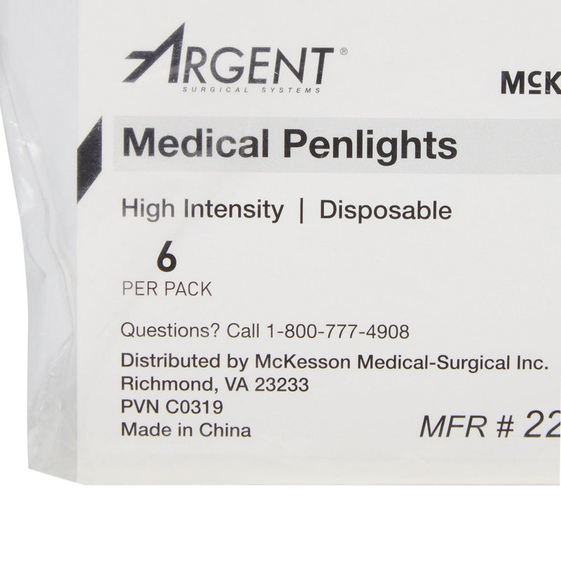 McKesson Disposable Penlight White Light, 4½ Inch - 193987_PK - 16 McKesson Disposable Penlight White Light, 4½ Inch - 193987_PK - 16
