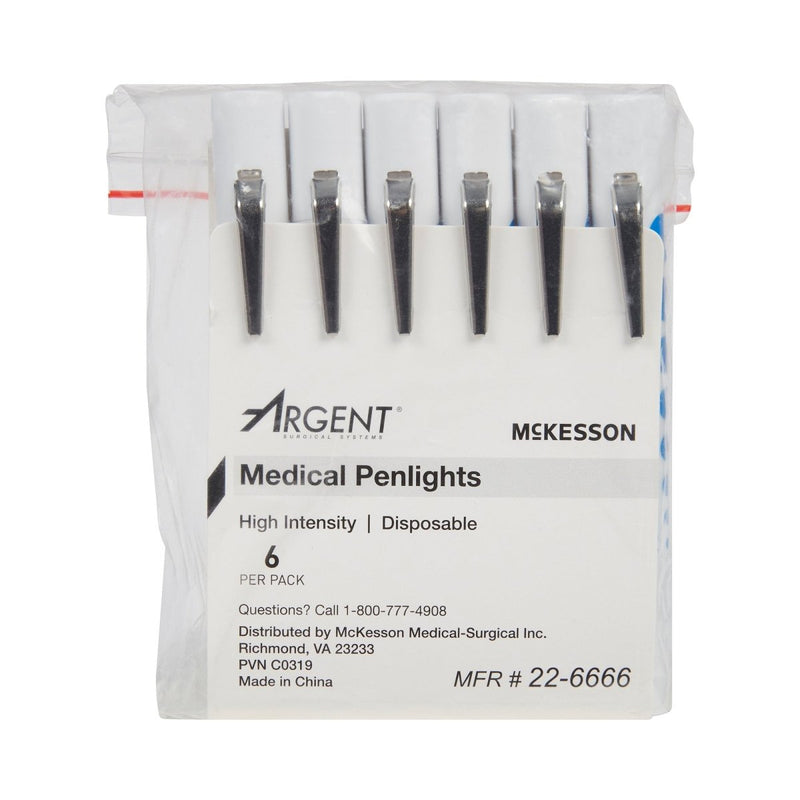 McKesson Disposable Penlight White Light, 4½ Inch - 193987_PK - 14 McKesson Disposable Penlight White Light, 4½ Inch - 193987_PK - 14