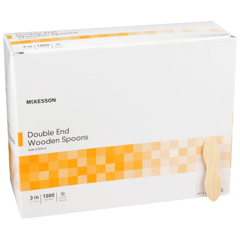 Mckesson Double End Wood Spoon - 473482_BX - 1 Mckesson Double End Wood Spoon - 473482_BX - 1