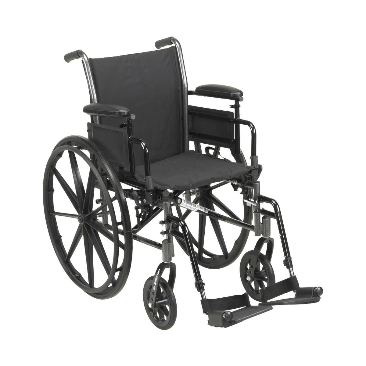 Mckesson Duel Axle Lightweight Wheelchair Desk Length Arm Swing-Away Footrest - 1128896_EA - 1 Mckesson Duel Axle Lightweight Wheelchair Desk Length Arm Swing-Away Footrest - 1128896_EA - 1
