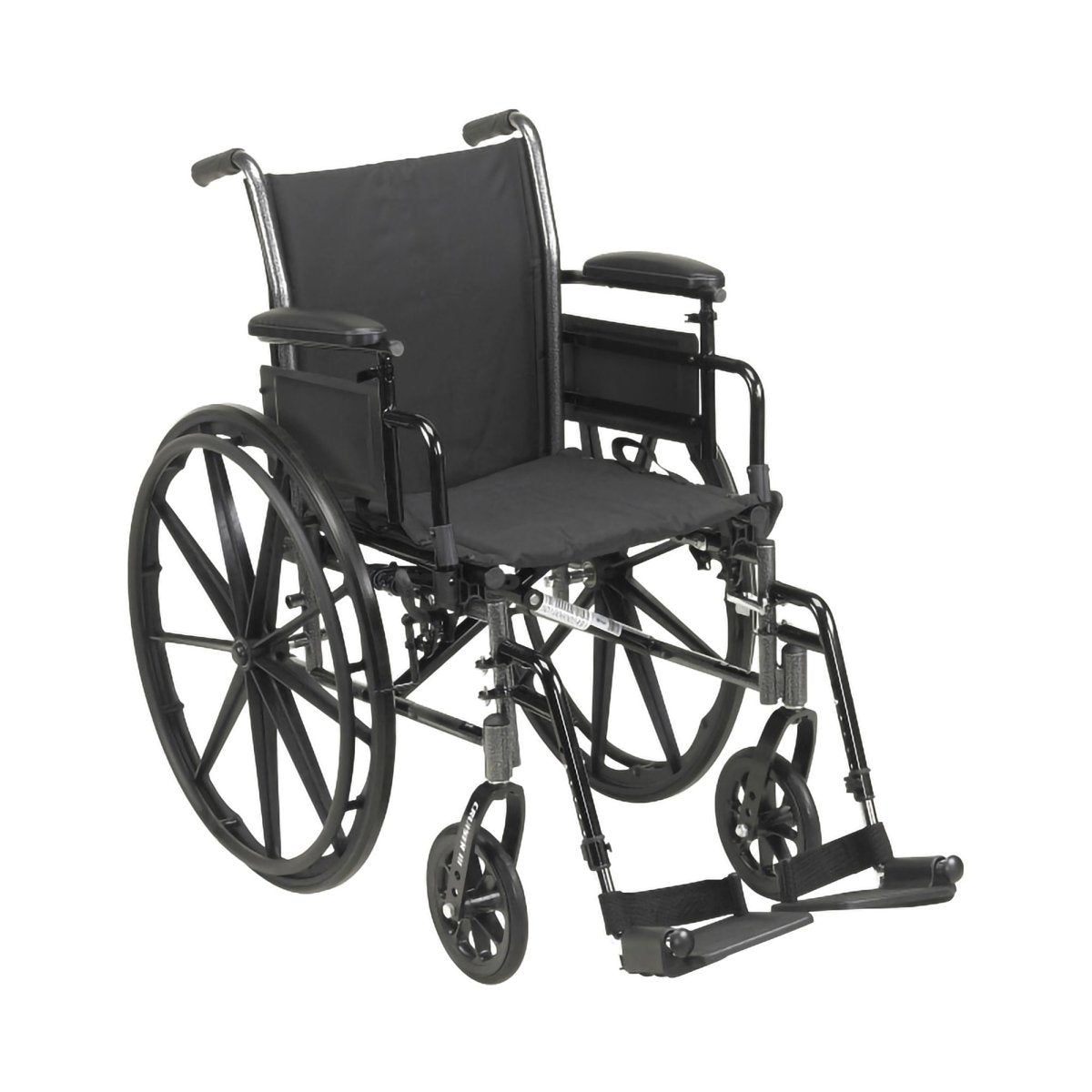 Mckesson Duel Axle Lightweight Wheelchair Desk Length Arm Swing-Away Footrest - 1128896_EA - 1 Mckesson Duel Axle Lightweight Wheelchair Desk Length Arm Swing-Away Footrest - 1128896_EA - 1