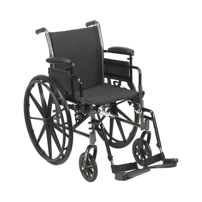 Mckesson Duel Axle Lightweight Wheelchair Desk Length Arm Swing-Away Footrest - 1128896_EA - 1 Mckesson Duel Axle Lightweight Wheelchair Desk Length Arm Swing-Away Footrest - 1128896_EA - 1