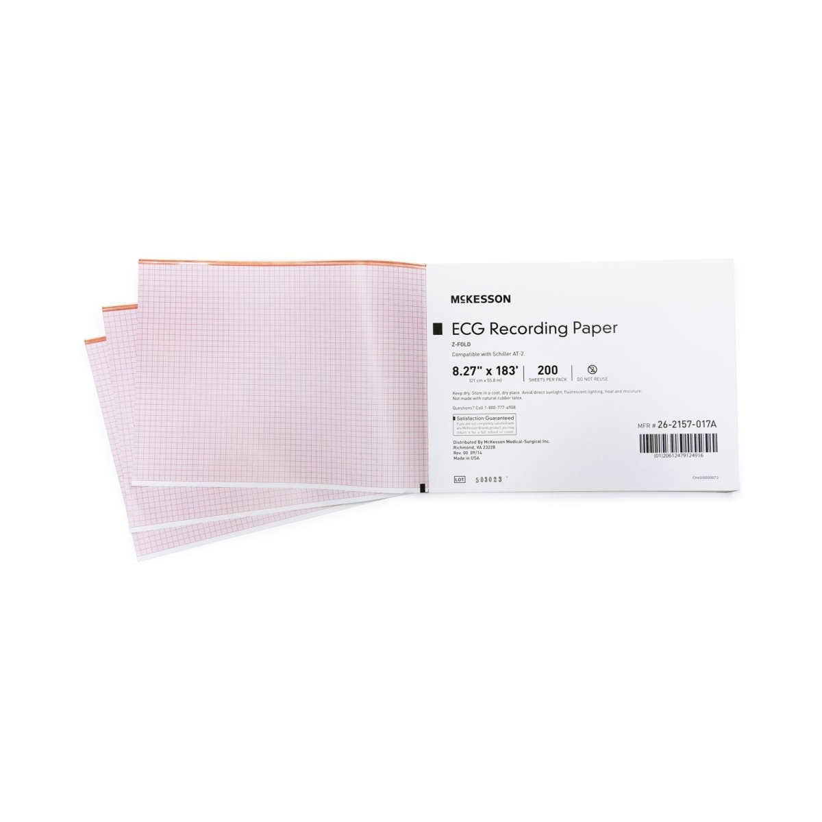 Mckesson Ecg Z Fold Recording Paper - 952266_CS - 1 Mckesson Ecg Z Fold Recording Paper - 952266_CS - 1