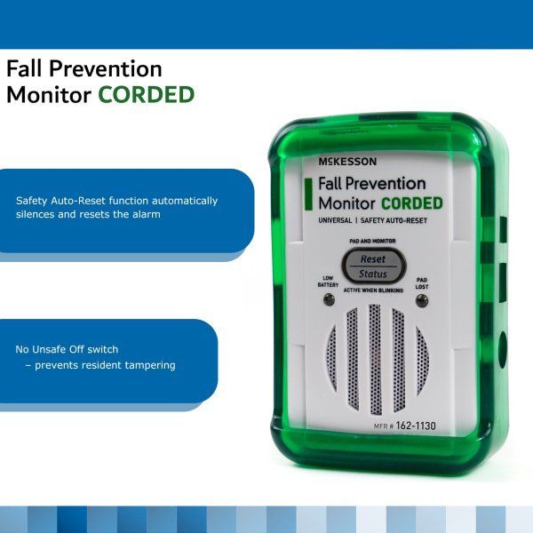 McKesson Fall Prevention Monitor for Use With Corded Weight-Sensing Bed, Chair Pads, Floor Mats and Seatbelts - 1020954_EA - 2 McKesson Fall Prevention Monitor for Use With Corded Weight-Sensing Bed, Chair Pads, Floor Mats and Seatbelts - 1020954_EA - 2