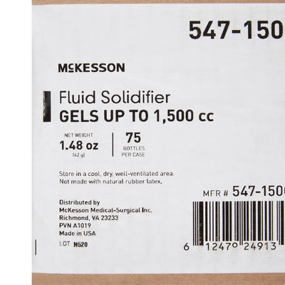 McKesson Fluid Solidifier, 1.69 oz Bottle - 1152097_EA - 13 McKesson Fluid Solidifier, 1.69 oz Bottle - 1152097_EA - 13