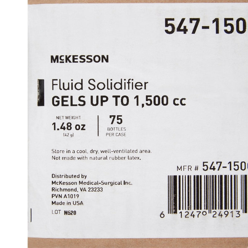 McKesson Fluid Solidifier, 1.69 oz Bottle - 1152097_EA - 13 McKesson Fluid Solidifier, 1.69 oz Bottle - 1152097_EA - 13