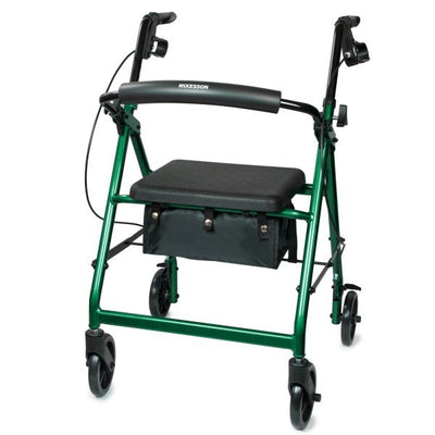 McKesson Folding Aluminum 4-Wheel Rollator - 1065265_EA - 4 McKesson Folding Aluminum 4-Wheel Rollator - 1065265_EA - 4