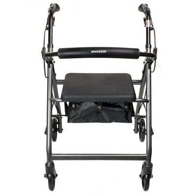 McKesson Folding Aluminum 4-Wheel Rollator - 1065267_EA - 26 McKesson Folding Aluminum 4-Wheel Rollator - 1065267_EA - 26