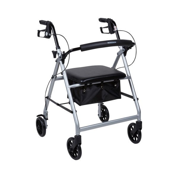 McKesson Folding Aluminum 4-Wheel Rollator - 1065267_EA - 21 McKesson Folding Aluminum 4-Wheel Rollator - 1065267_EA - 21