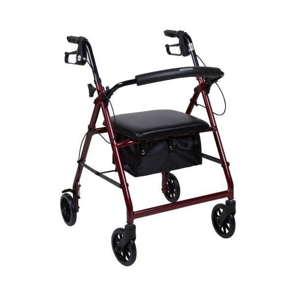 McKesson Folding Aluminum 4-Wheel Rollator - 1065267_EA - 28 McKesson Folding Aluminum 4-Wheel Rollator - 1065267_EA - 28