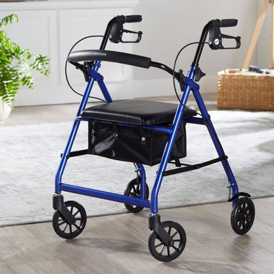 McKesson Folding Aluminum 4-Wheel Rollator - 1065267_EA - 7 McKesson Folding Aluminum 4-Wheel Rollator - 1065267_EA - 7