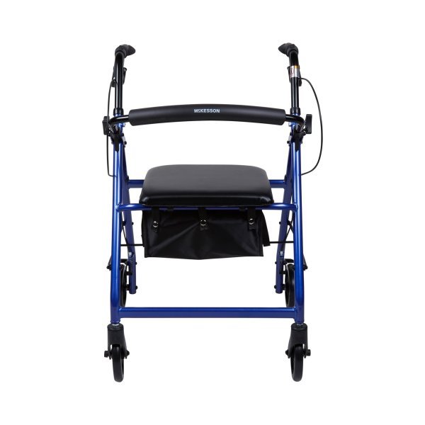 McKesson Folding Aluminum 4-Wheel Rollator - 1065267_EA - 15 McKesson Folding Aluminum 4-Wheel Rollator - 1065267_EA - 15