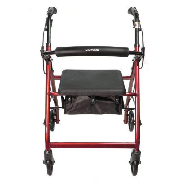McKesson Folding Aluminum 4-Wheel Rollator - 1065267_EA - 31 McKesson Folding Aluminum 4-Wheel Rollator - 1065267_EA - 31