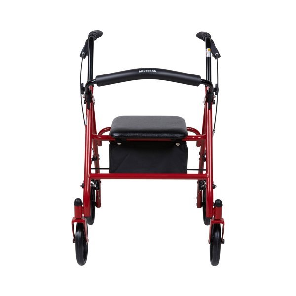 McKesson Folding Steel 4 Wheel Rollator - 1065268_EA - 6 McKesson Folding Steel 4 Wheel Rollator - 1065268_EA - 6