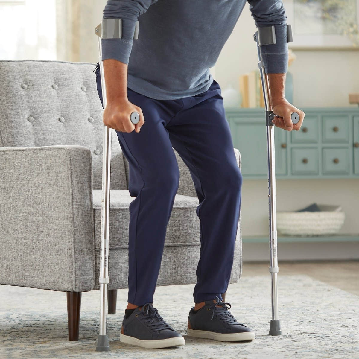 McKesson Forearm Crutch - 1095260_BX - 1 McKesson Forearm Crutches - 1095260_BX - 2