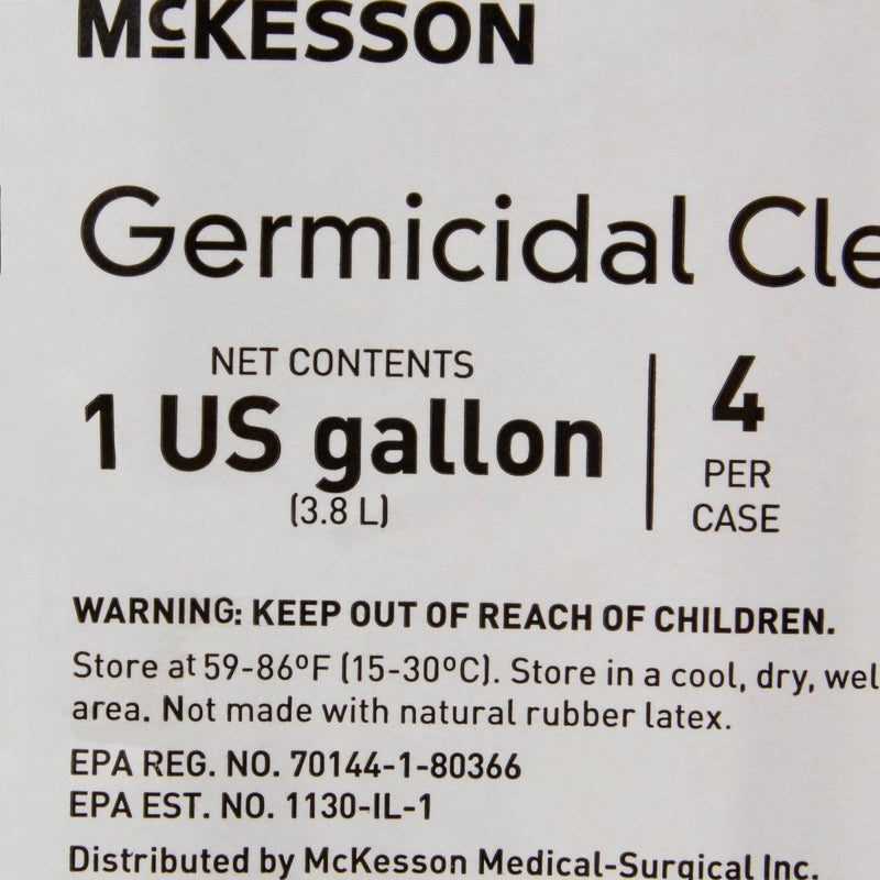 McKesson Germicidal Surface Disinfectant Cleaner, 1 gal.. Jug - 1103353_EA - 12 McKesson Germicidal Surface Disinfectant Cleaner, 1 gal.. Jug - 1103353_EA - 12