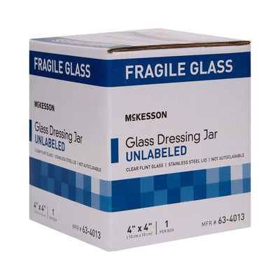 McKesson Glass Unlabeled Sundry Jar, 4 x 4 in - 488897_EA - 12 McKesson Glass Unlabeled Sundry Jar, 4 x 4 in - 488897_EA - 12