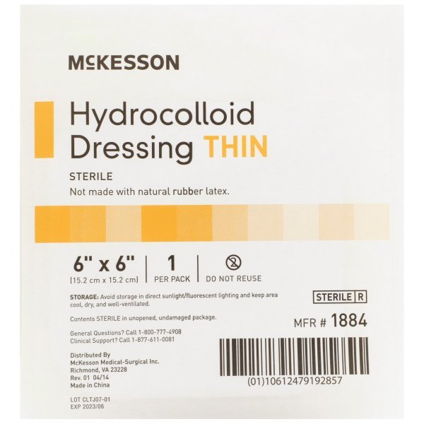 Mckesson Hydrocolloid Dressing - 882983_EA - 15 Mckesson Hydrocolloid Dressing - 882983_EA - 15