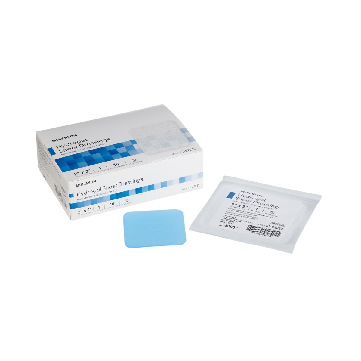 McKesson Hydrogel Dressing, 2 x 2 Inch - 494192_BX - 1 McKesson Hydrogel Dressing, 2 x 2 Inch - 494192_BX - 1
