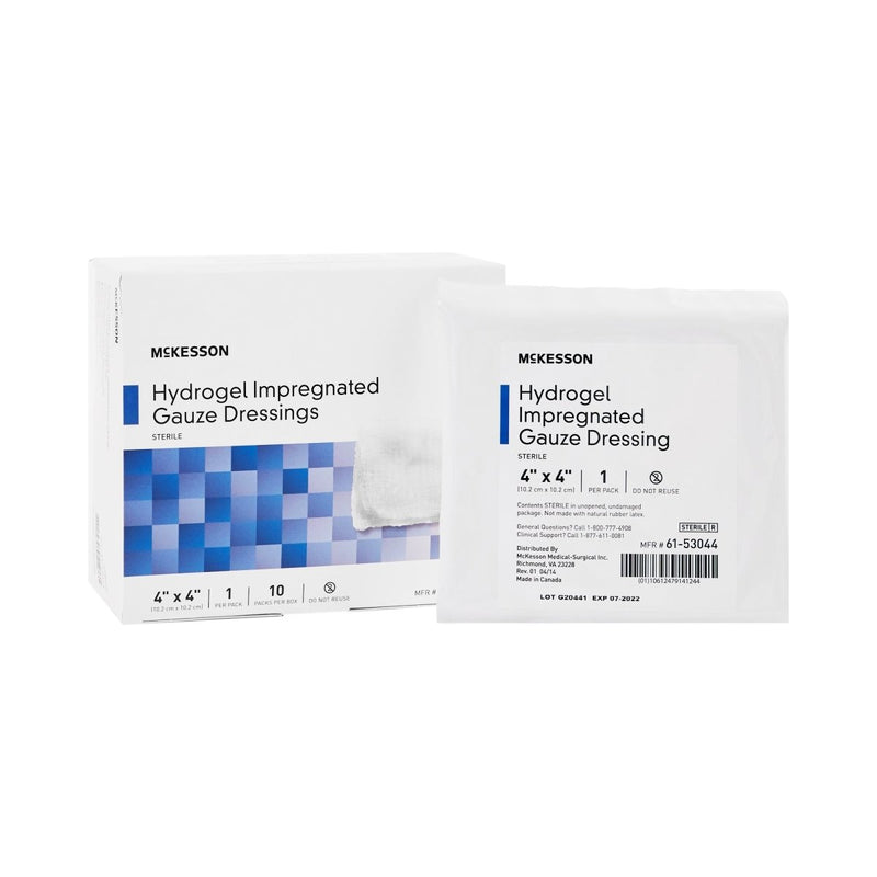McKesson Impregnated Dressing, 4 x 4 Inch - 488936_BX - 1 McKesson Impregnated Dressing, 4 x 4 Inch - 488936_BX - 1