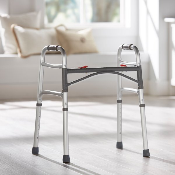McKesson Junior Aluminum Folding Walker, 25 – 32 Inch Height - 1065260_CS - 2 McKesson Junior Aluminum Folding Walker, 25 – 32 Inch Height - 1065260_CS - 2