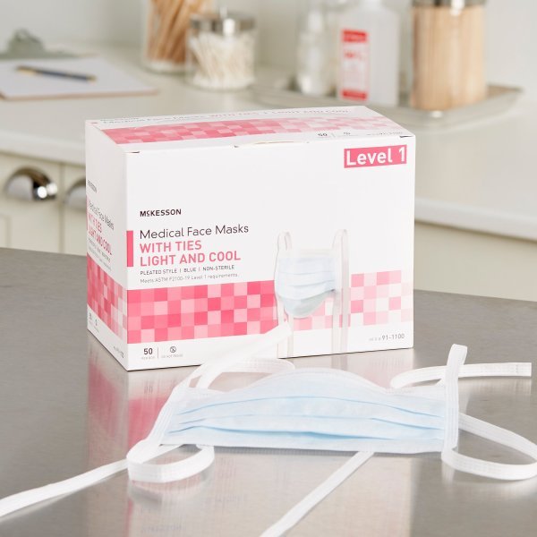 McKesson Light and Cool Surgical Masks - 206484_BX - 2 McKesson Light and Cool Surgical Masks - 206484_BX - 2