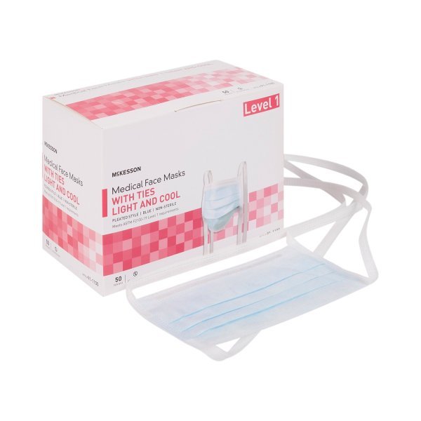 McKesson Light and Cool Surgical Masks - 206484_BX - 3 McKesson Light and Cool Surgical Masks - 206484_BX - 3