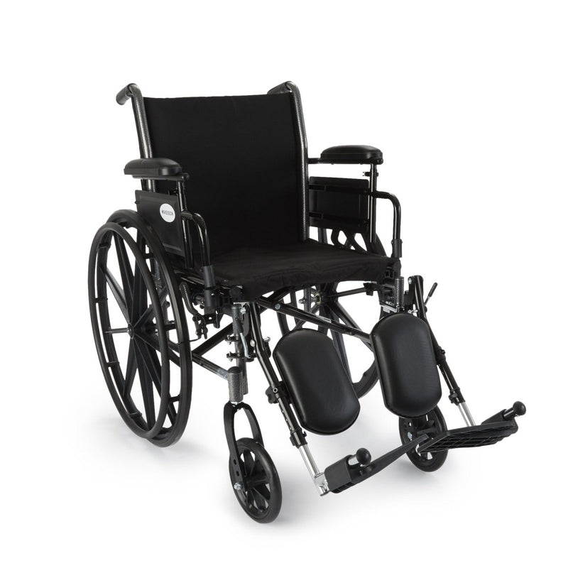 Mckesson Lightweight Dual Axle Wheelchair Desk Length Arms Elevating Footrest - 1128895_EA - 2 Mckesson Lightweight Dual Axle Wheelchair Desk Length Arms Elevating Footrest - 1128895_EA - 2