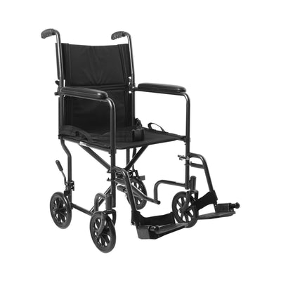 McKesson Lightweight Transport Chair, Black with Silver Vein Finish - 1065255_EA - 1 McKesson Lightweight Transport Chair, Black with Silver Vein Finish - 1065255_EA - 1